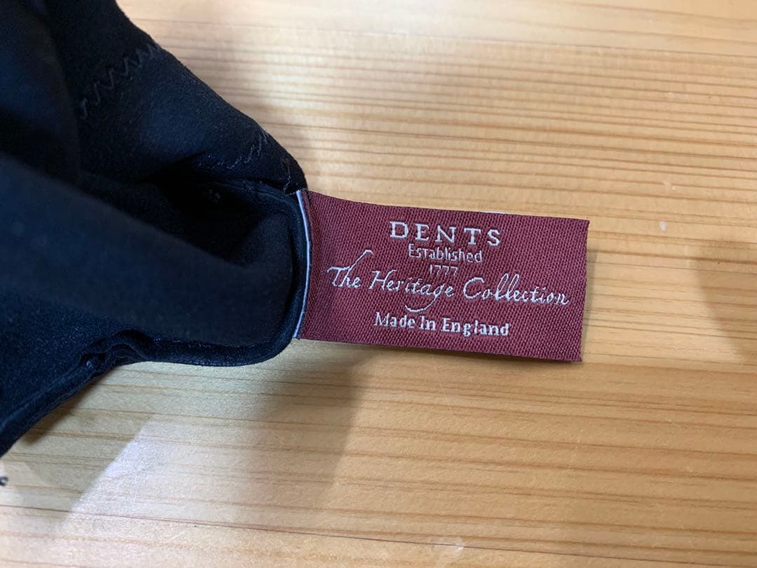 美品 デンツ ヘアシープ グローブ Fleming 15-1007 黒 Sサイズ