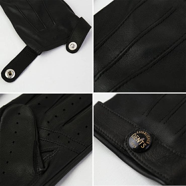 美品 デンツ ヘアシープ グローブ Fleming 15-1007 黒 Sサイズ