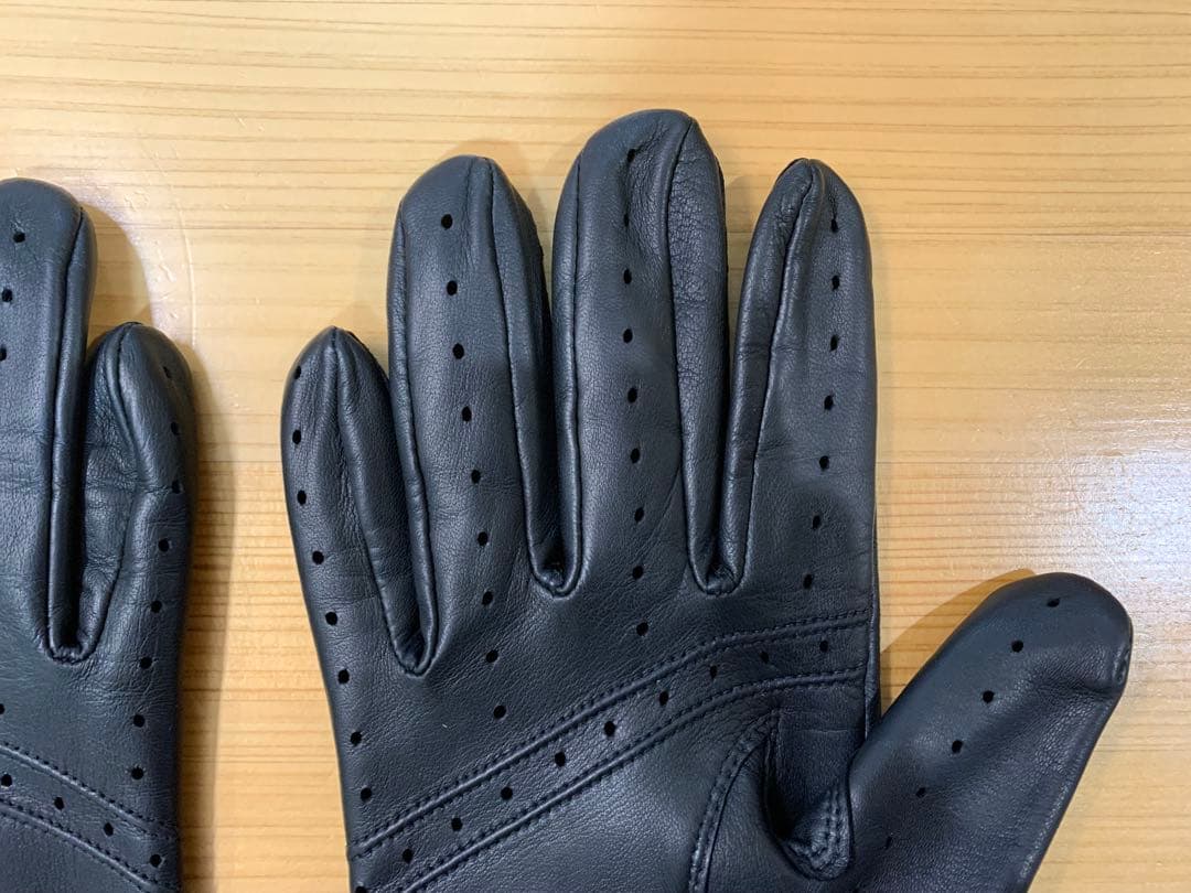 美品 デンツ ヘアシープ グローブ Fleming 15-1007 黒 Sサイズ