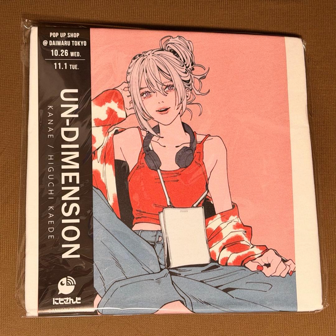 UN-DIMENSION 樋口楓 叶 バックプリント Tシャツ Lサイズ