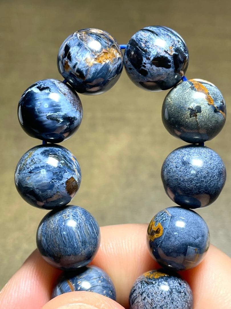 【新入荷】ブルーピーターサイトブレス約12㎜（新品未使用）ナミビア産　高品質