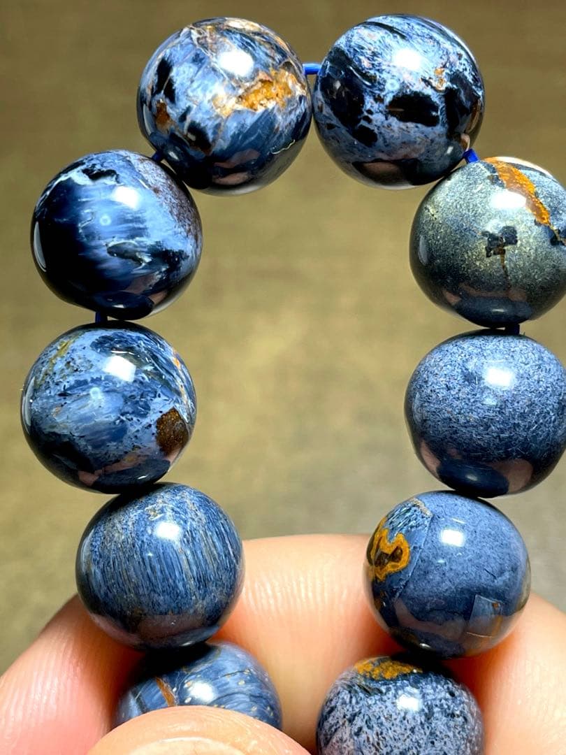 【新入荷】ブルーピーターサイトブレス約12㎜（新品未使用）ナミビア産　高品質