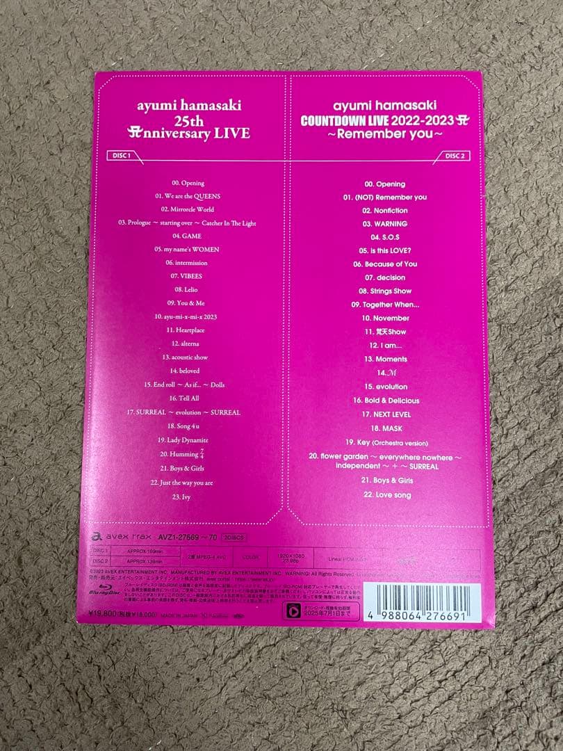 浜崎あゆみ 25th Anniversary LIVE DVD
