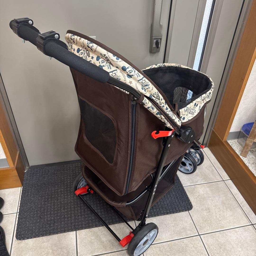 カインズ ディズニー ミッキー ペット用カート カップホルダー2個付き