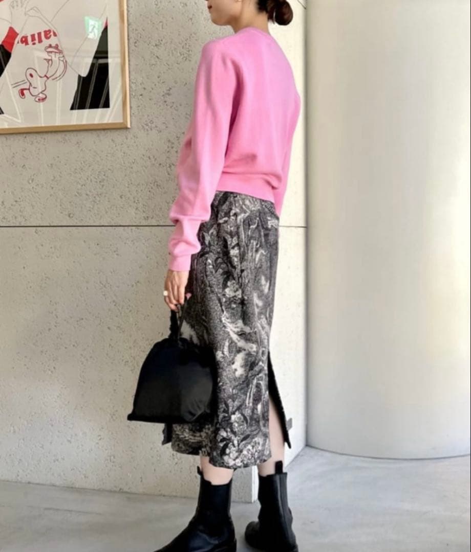 【CABaN】フランネルジャカード ラップスカート