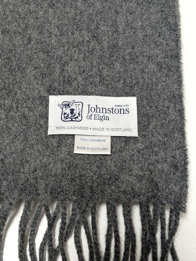 【Johnstons】100%ピュアカシミヤストールマフラー