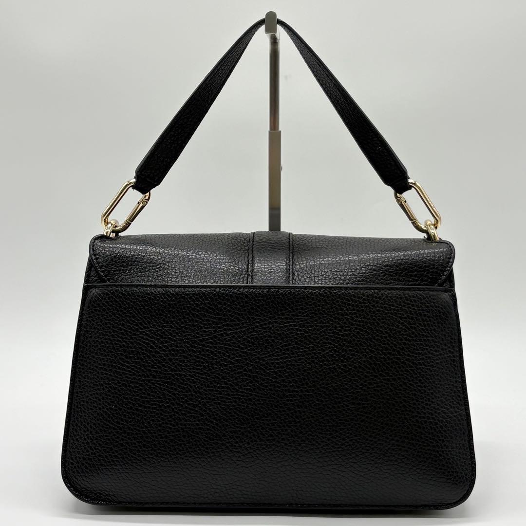 美品✨フルラ ショルダーバッグ 2way ソフィアグレイニー レザー ブラック