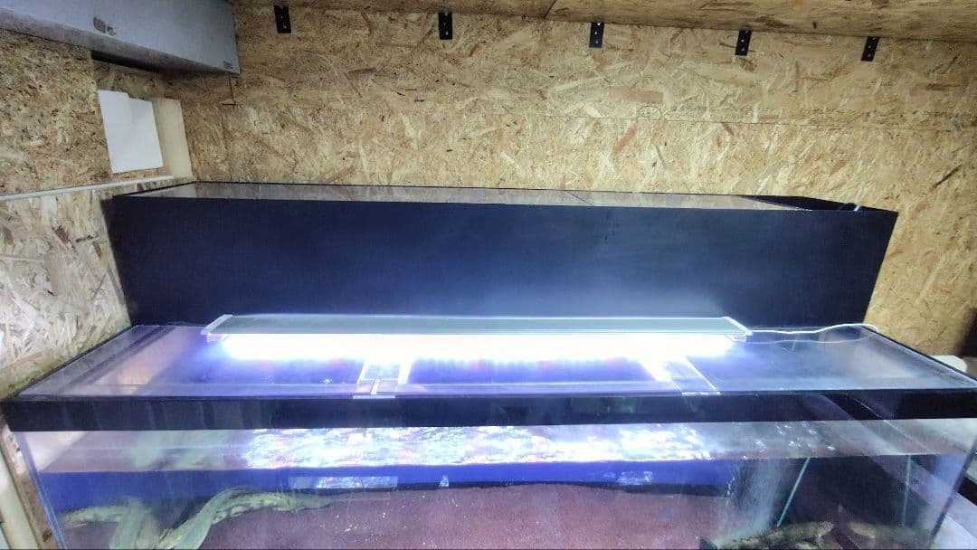 大型アクリル水槽　1800×600×600（h） 上部フィルター