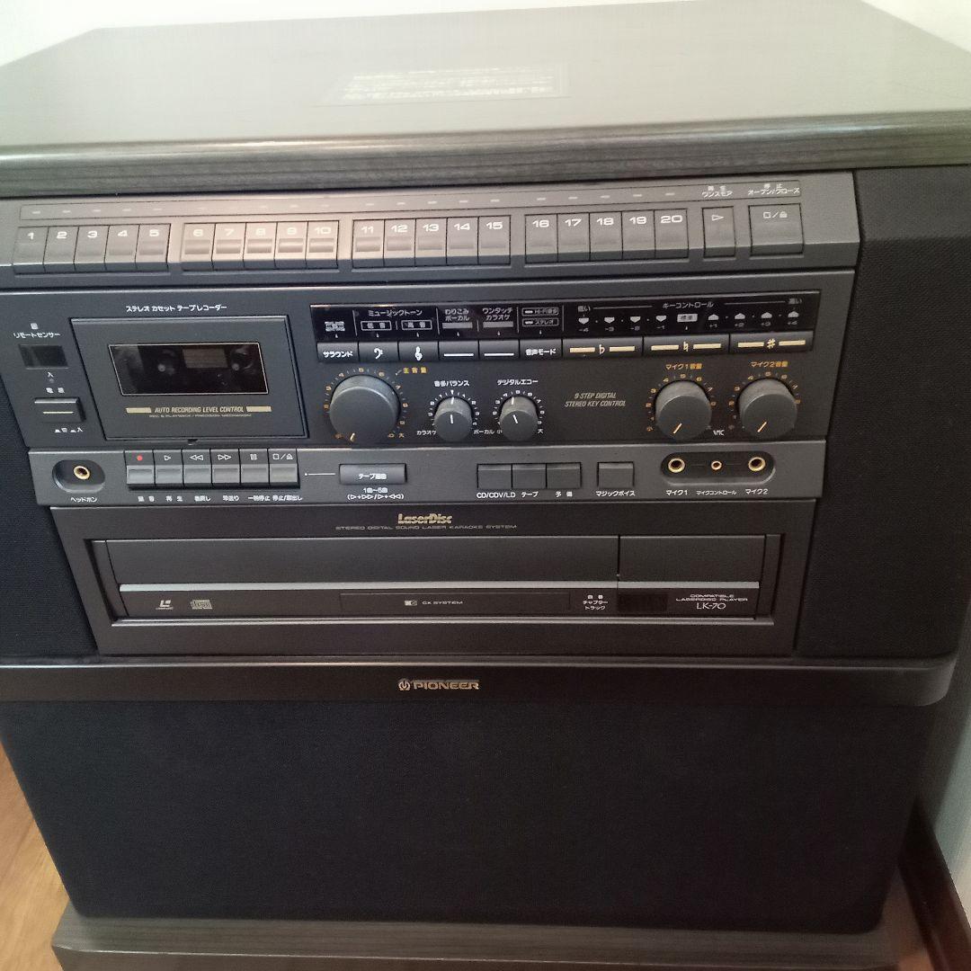 パイオニア　レザー ディスク カラオケ　マイク付　LK-70　ジャンク