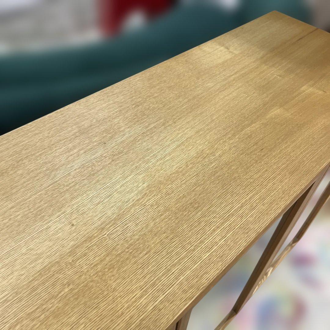 【無印良品】ガラスキャビネット◆３枚扉◇オーク材◆廃盤品