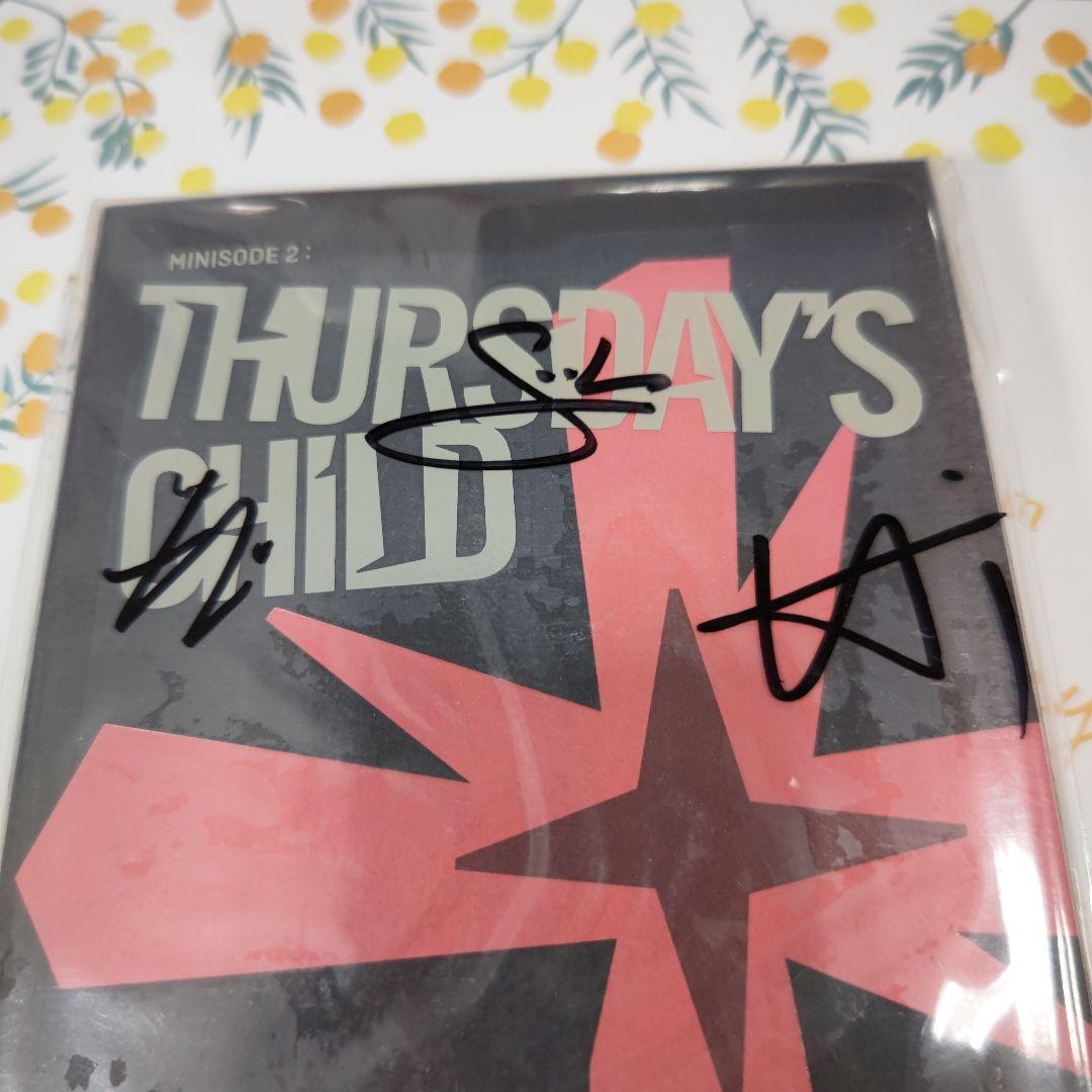 TXT　プロモアルバム　非売品サイン入り　thursday's child　レア