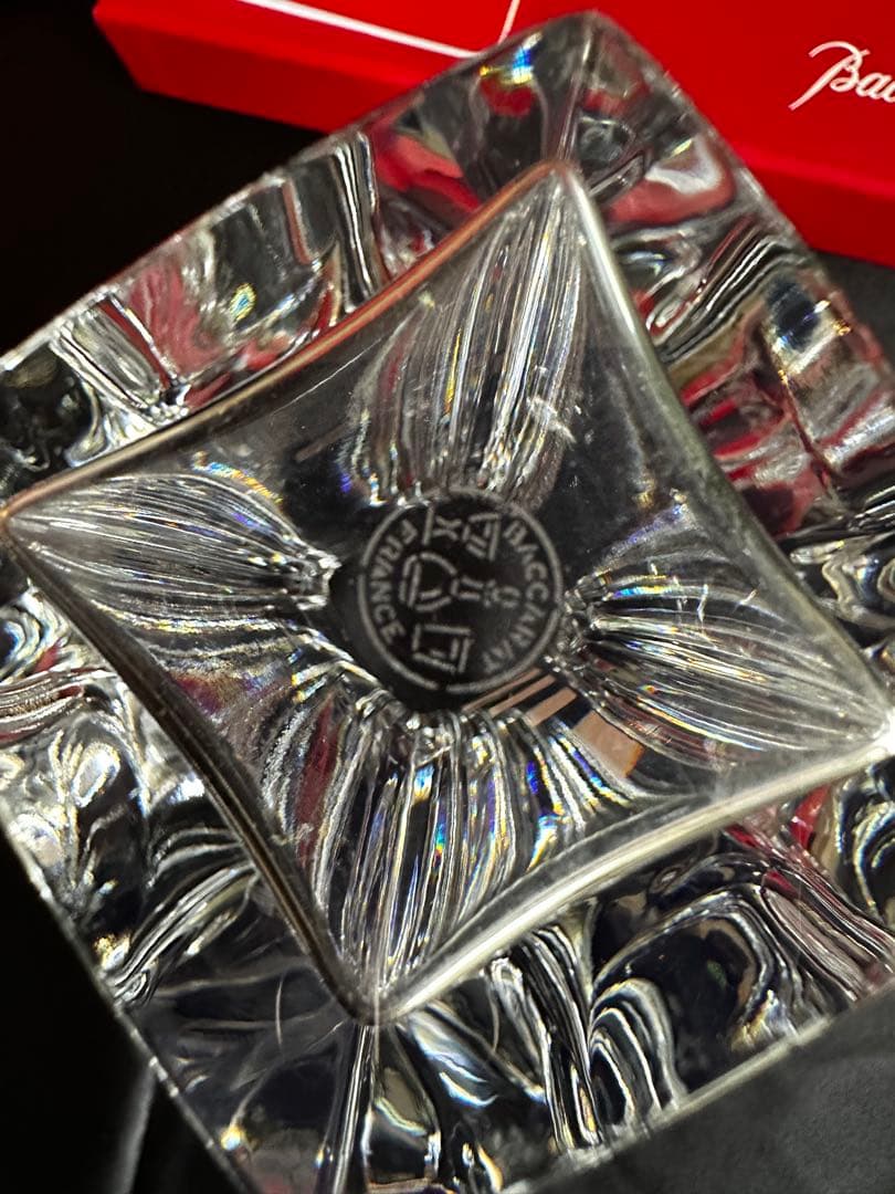 Baccarat ジェネロ　サイト　ベース　ほぼ未使用　クリスタルガラス 花器