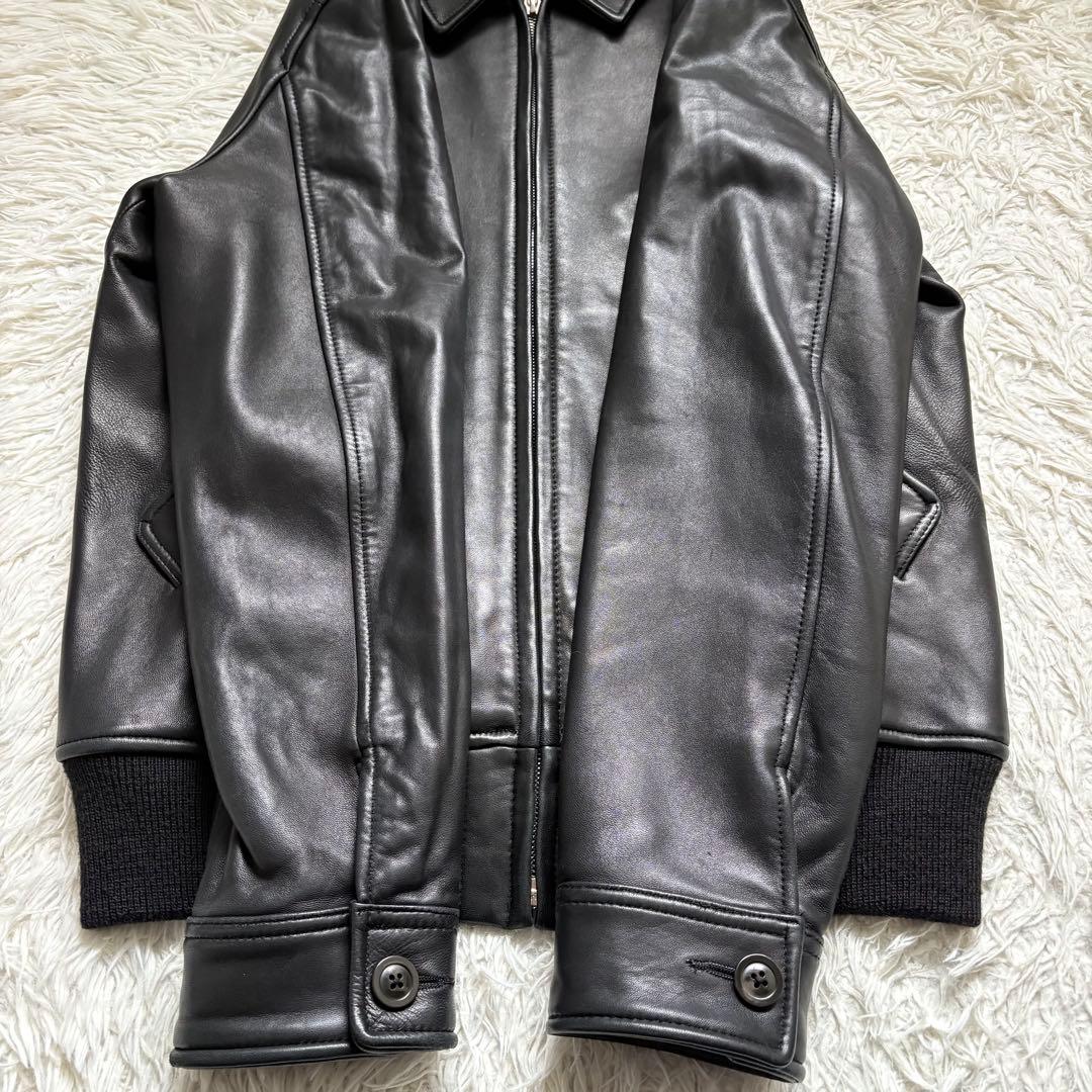 極美品　A.P.C. MOTO ブルゾン　サイズM レザージャケット ブラック