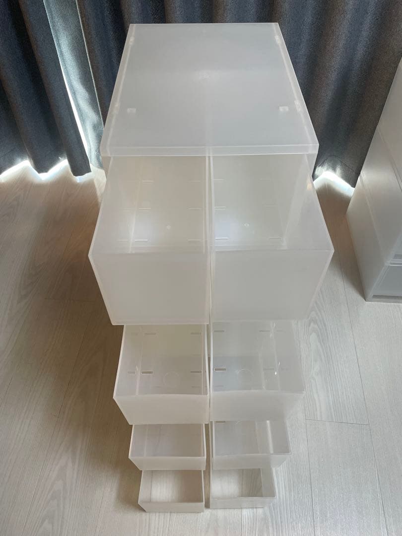 無印良品 ポリプロピレン 小物収納ケース大引出2個×4個、大×4個