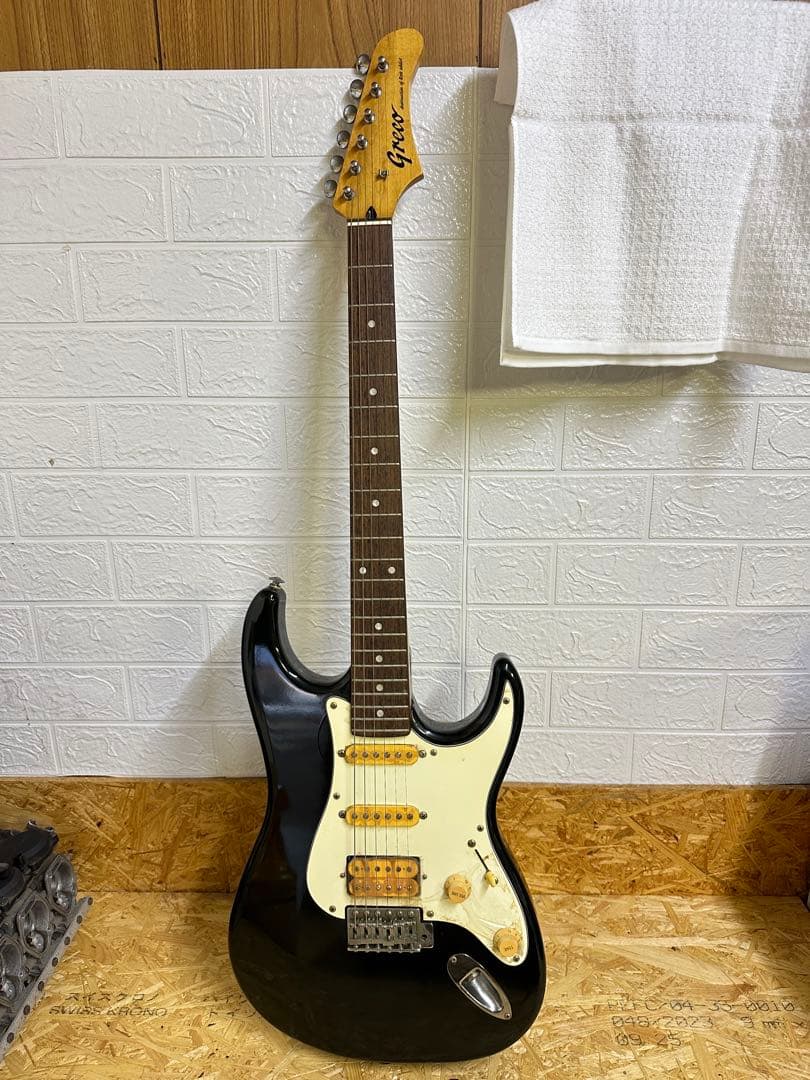 ヴィンテージ　ギター　グレコ　Greco エレキギター ブラック ストラトタイプ