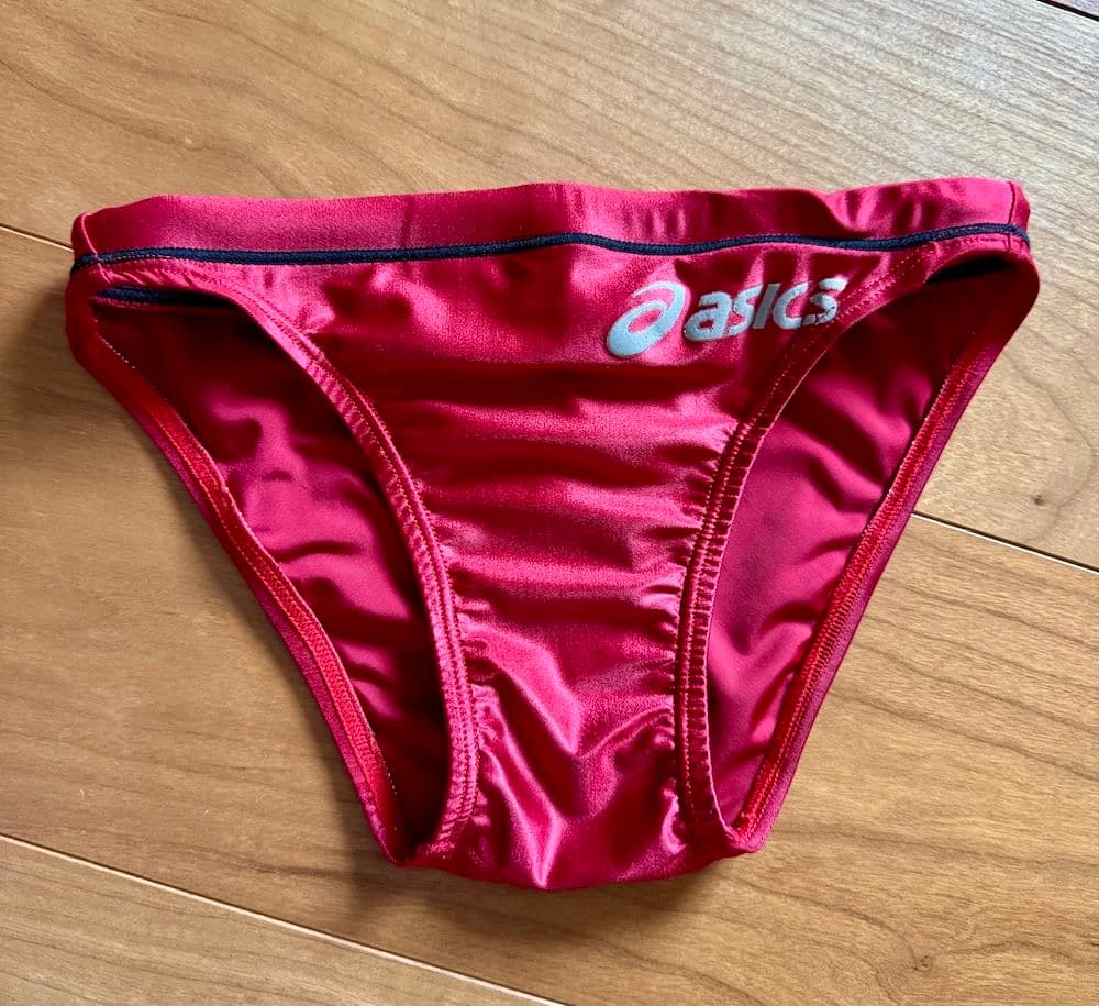 【美品】asics 初期スプラッシャーS レッド Sサイズ 改造 ハイレグ