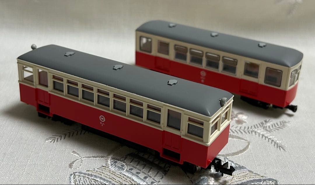 TOMYTEC 想い出の尾小屋鉄道2両セット×2点 動力化済み　ナローゲージ