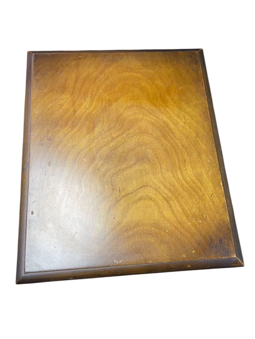 時をかける電話台　アンティーク 木製飾り棚