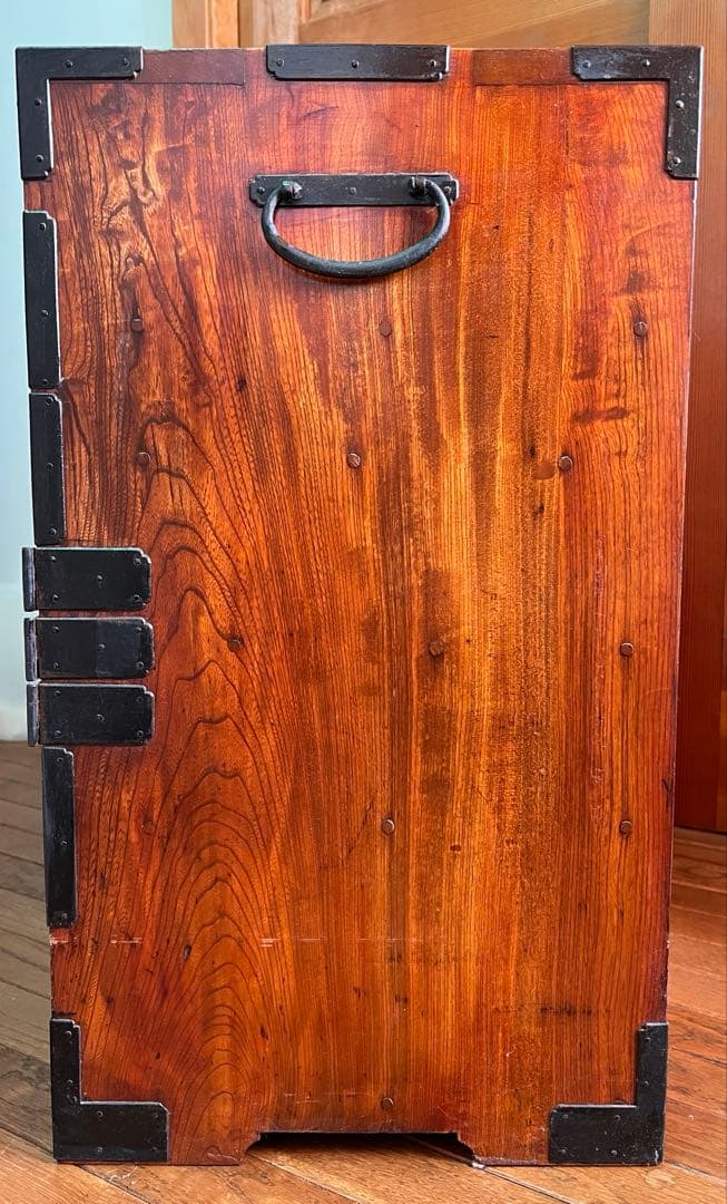 【鍵付き 和箪笥】民芸箪笥 アンティーク調 小型箪笥 収納