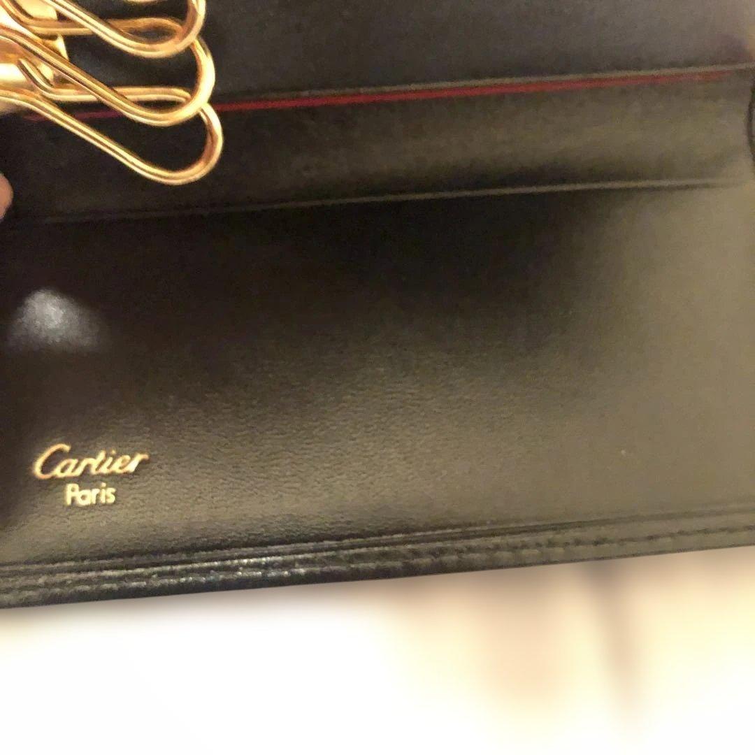 カルティエ 6連キーケース ブラック メンズ ゴールド金具 新品未使用