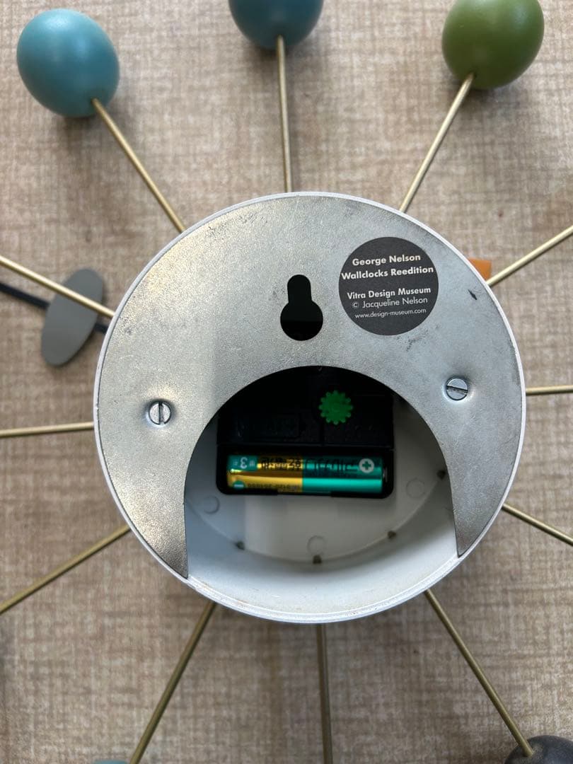 【Vitra】ジョージネルソン ボールクロック マルチカラー 掛け時計