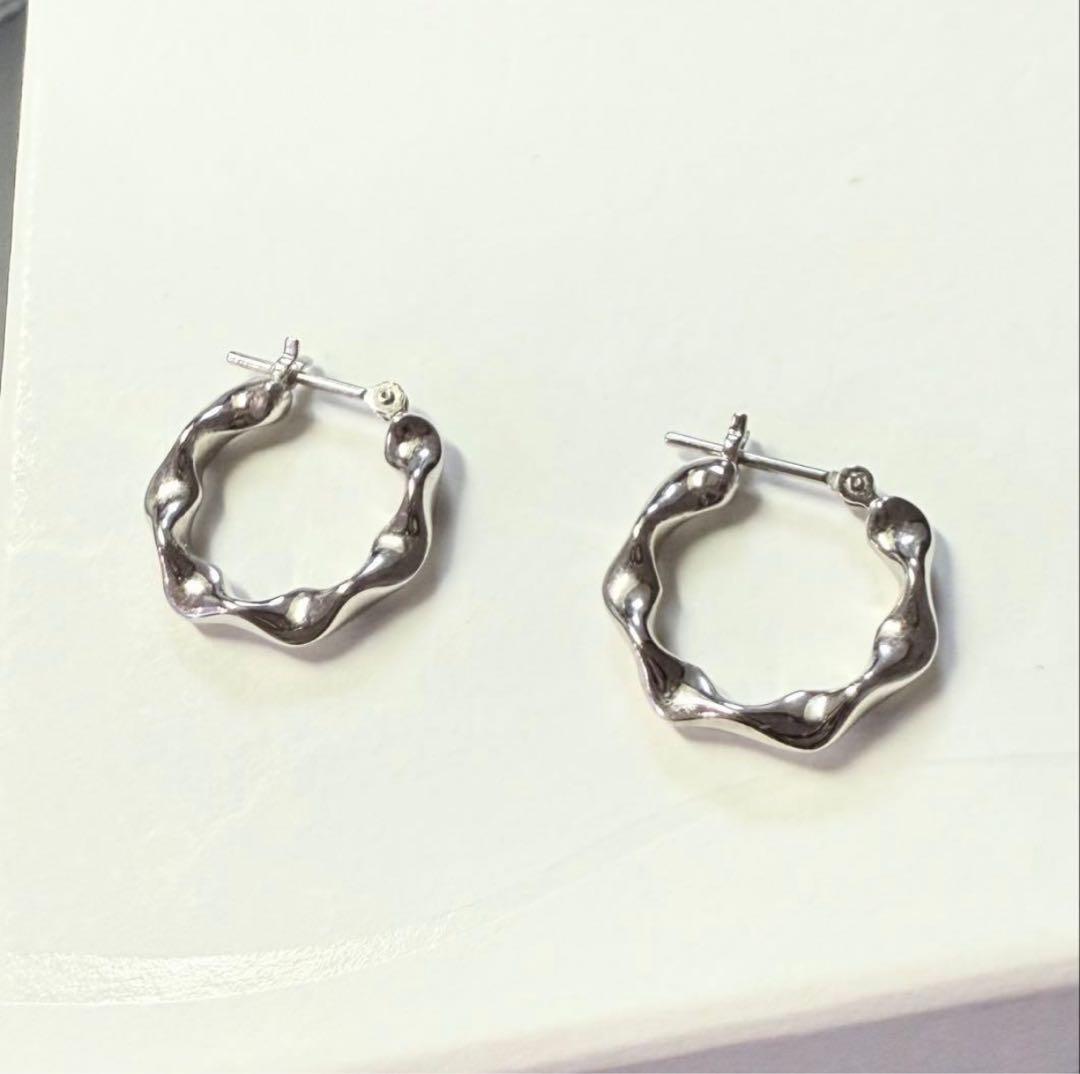 ■現行品■【Jouete】SV/K10フープピアス/ツイスト