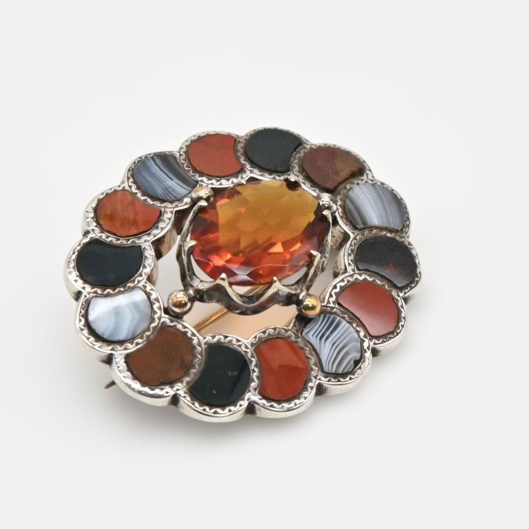 スコティッシュブローチ　楕円形　s0079