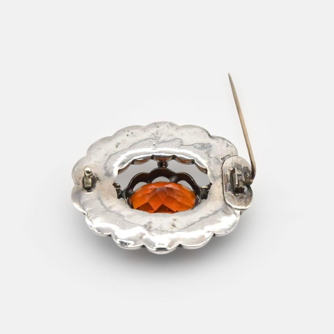 スコティッシュブローチ　楕円形　s0079