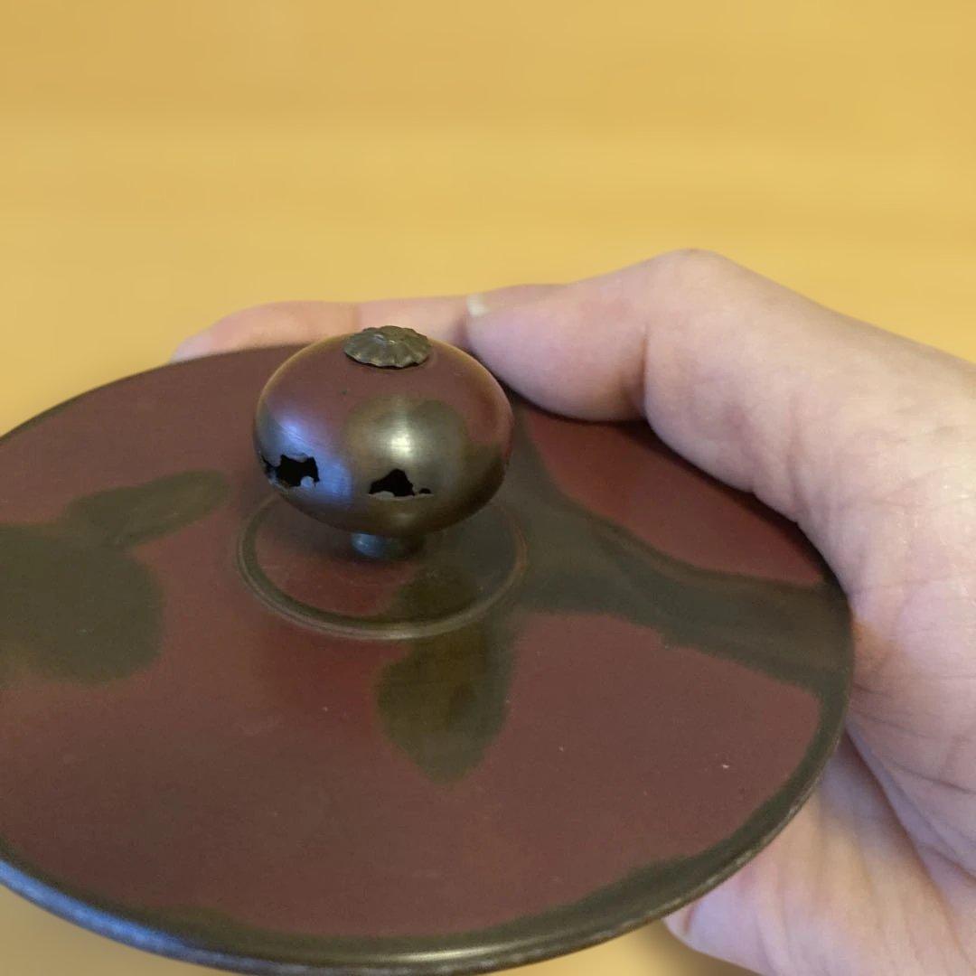 茶道具　龍文堂 あられ打　鉄瓶