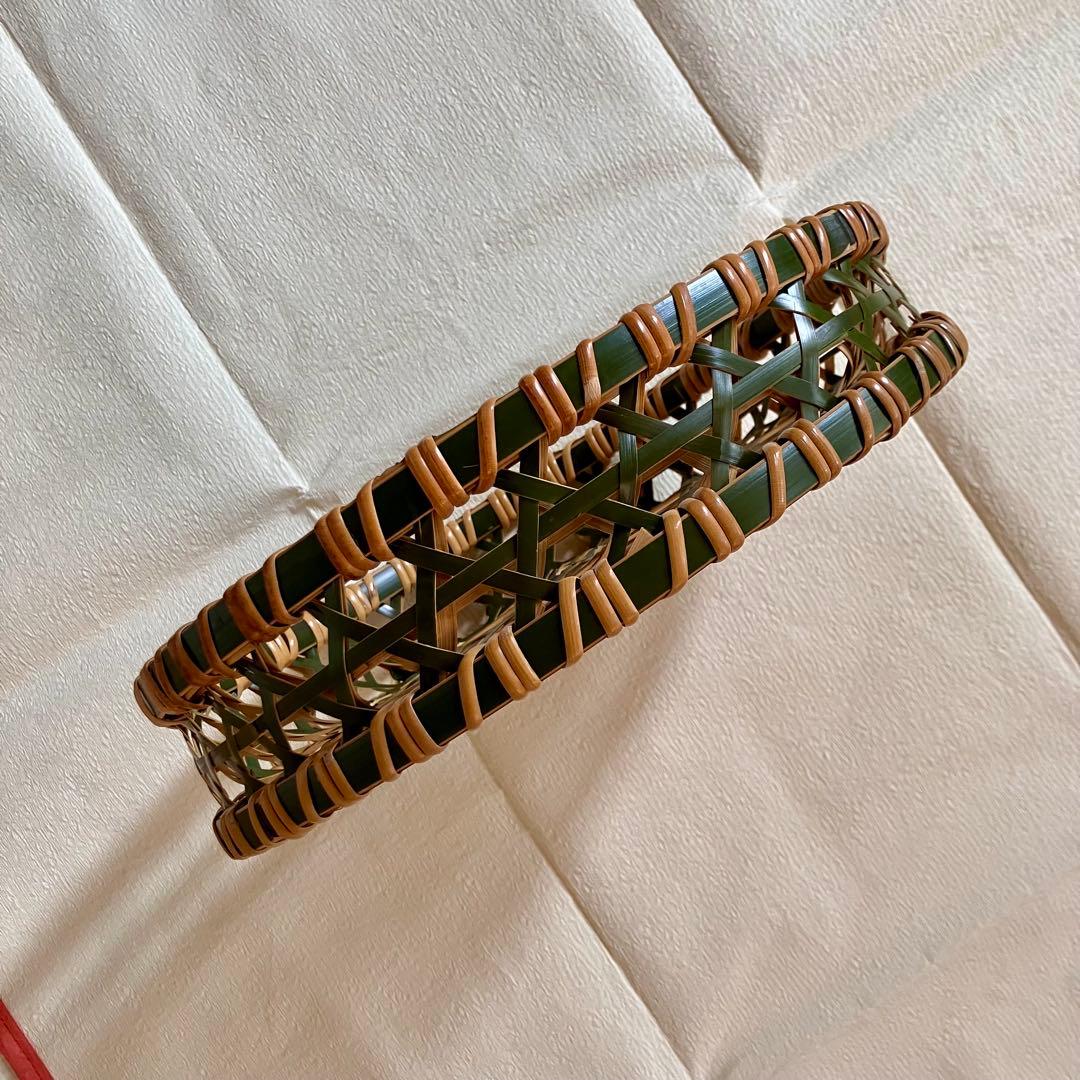 竹籠 盛り籠 青竹 大型 35cm