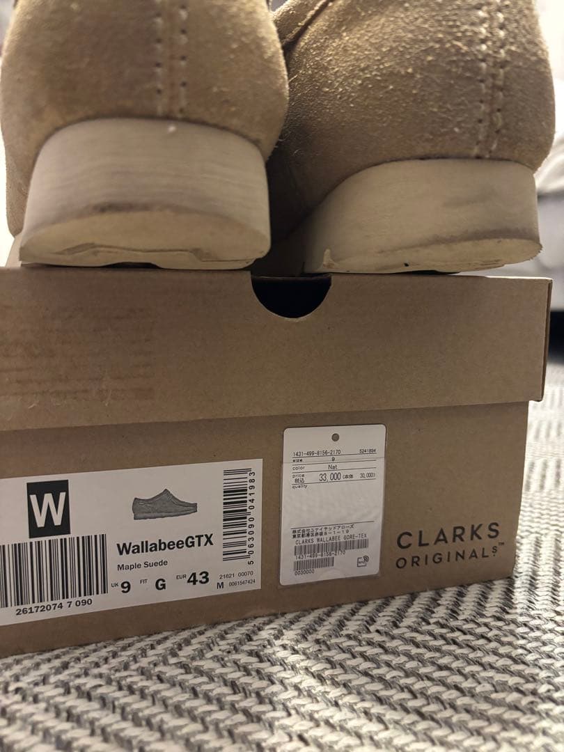 クラークス　ワラビー　Wallabee GTX UK9