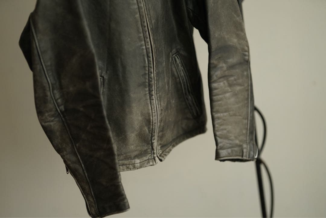 SCHOTT 152 襟付き シングルライダース レザージャケット 36