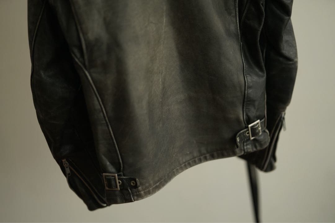 SCHOTT 152 襟付き シングルライダース レザージャケット 36