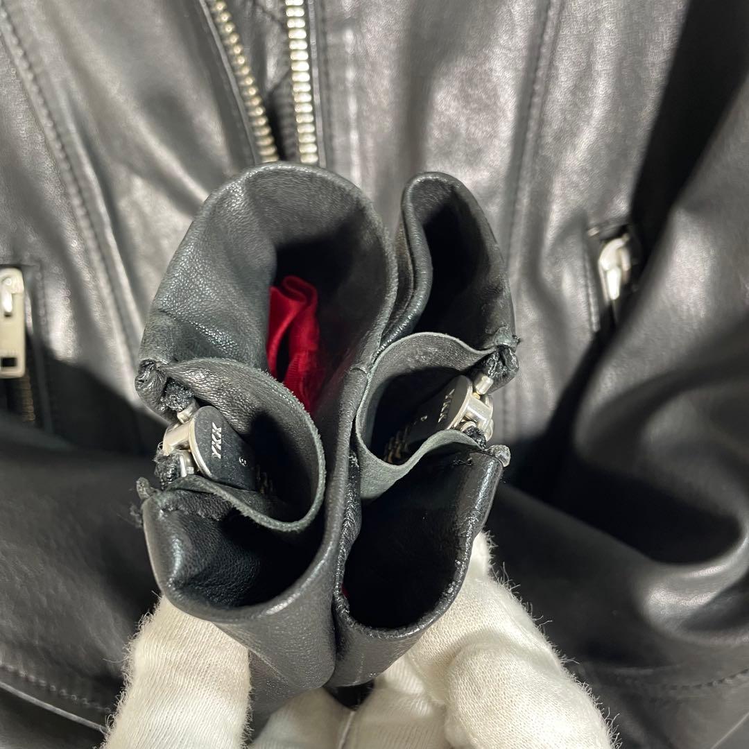 【人気】ディーゼル　レザージャケット　シングルライダースジャケット　羊革黒 本革