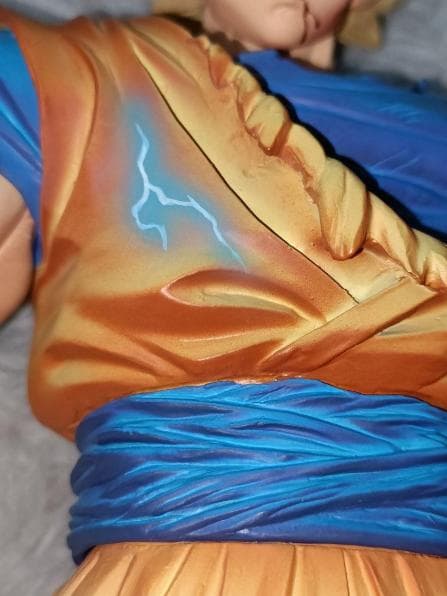 ドラゴンボール 孫悟空 超サイヤ人2 フィギュア改造 リペイント2D