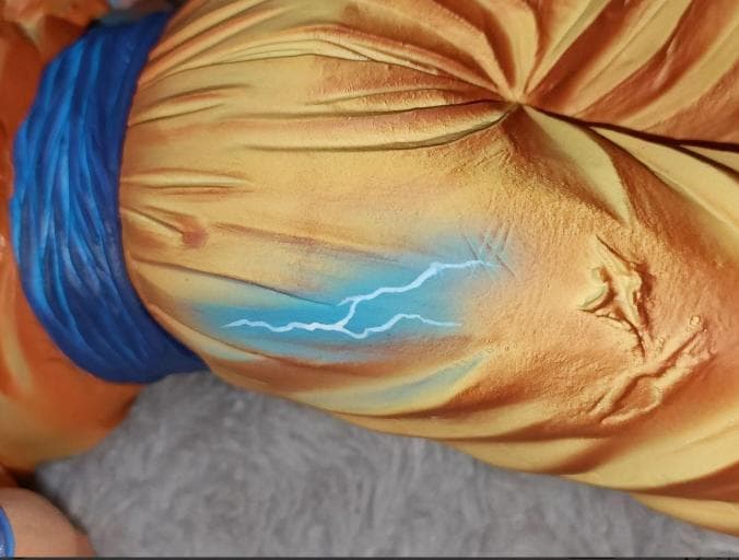 ドラゴンボール 孫悟空 超サイヤ人2 フィギュア改造 リペイント2D