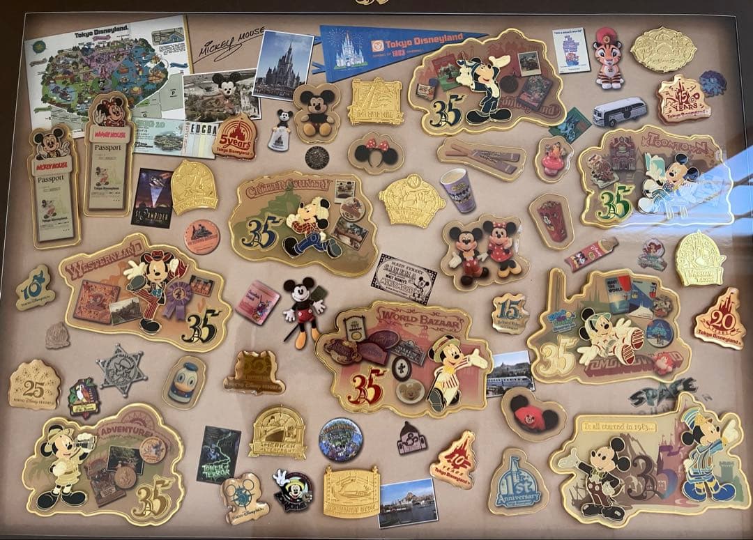 ディズニー 35周年 ピンバッジコレクション