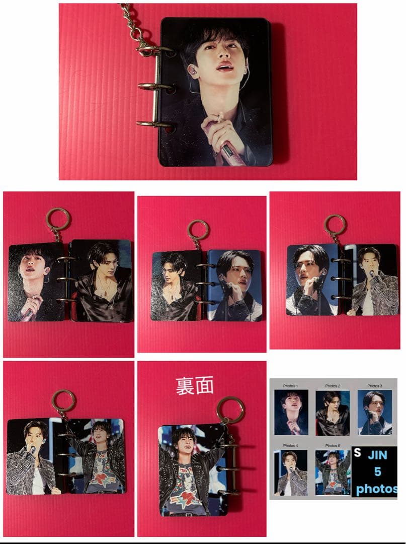 BTS JIN ロングステッカー・フォトカード・ましかくフォト・ステッカー