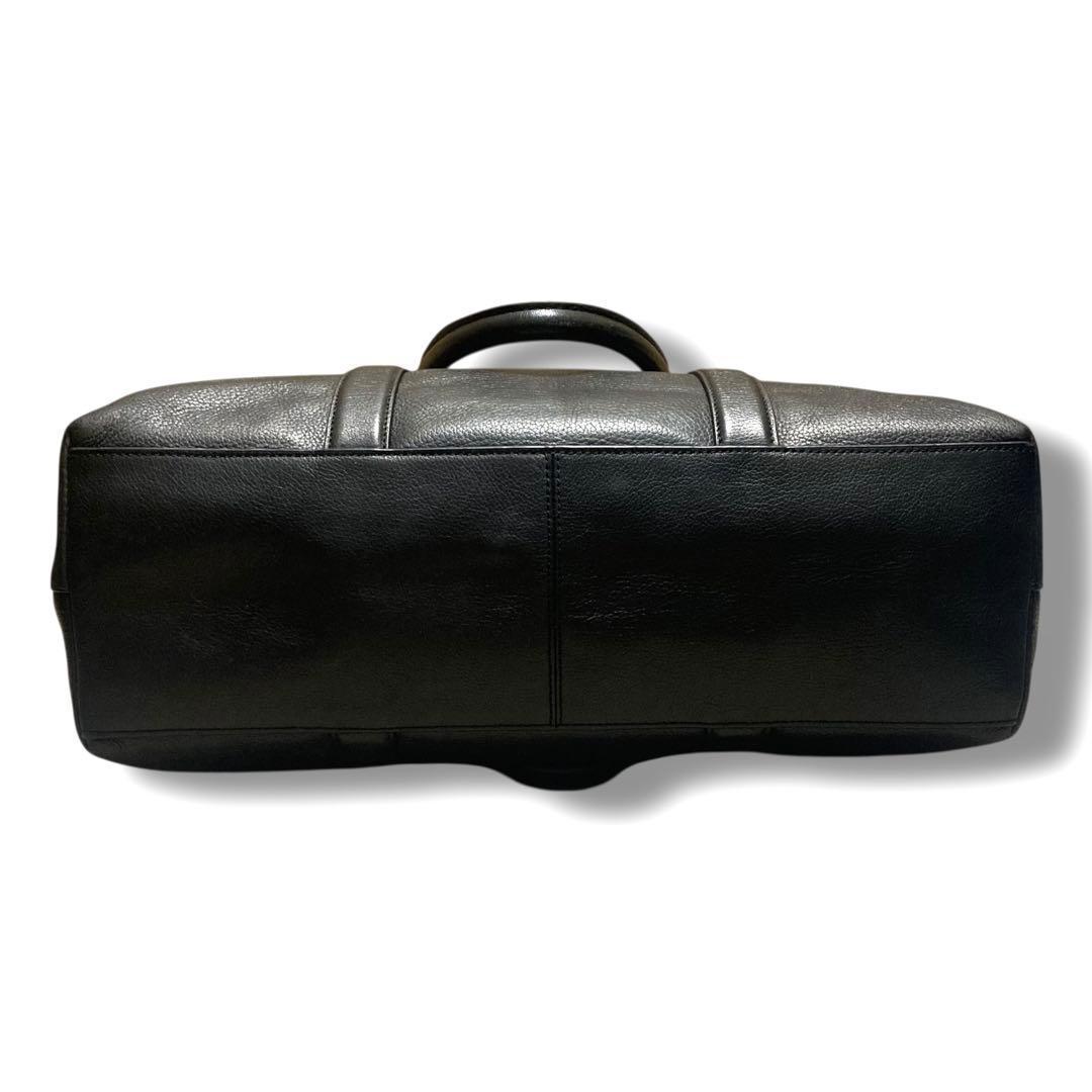 美品　コーチ　ビジネスバッグ　2way　メトロポリタン　A4収納可　レザー　黒