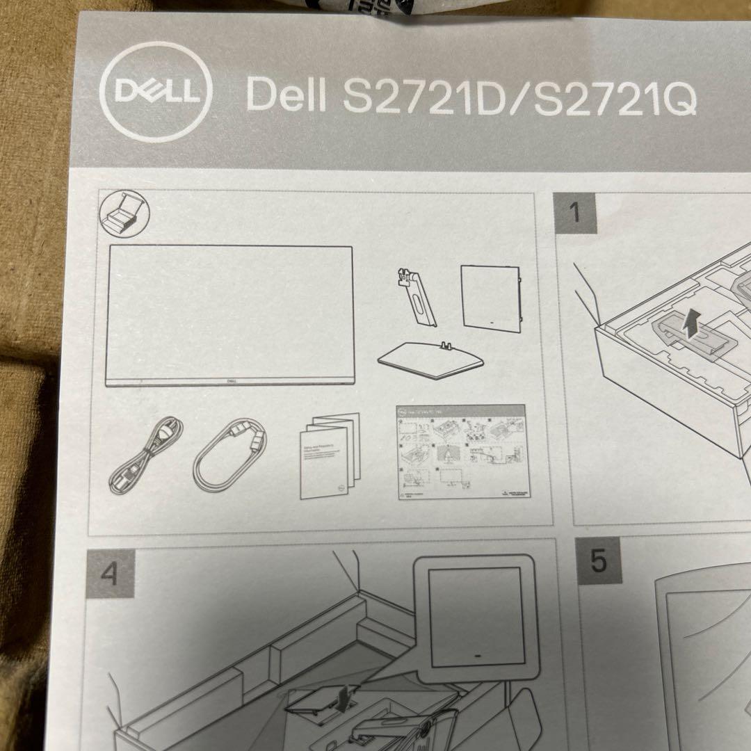 DELL 27インチ　ディスプレイ　S2721Q スタンド未使用　箱付き