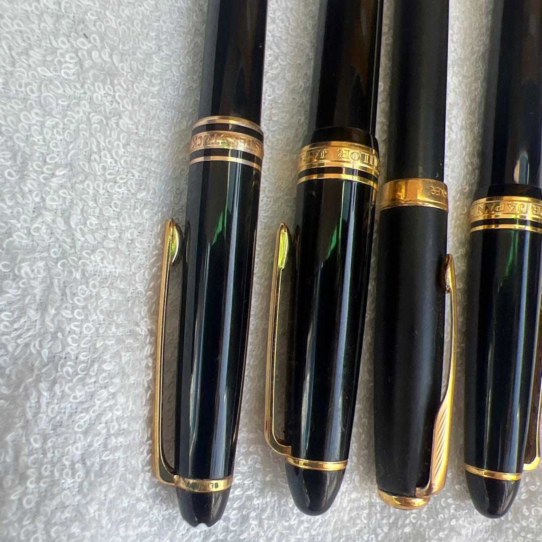【修理必要】万年筆　4本セット（14K 3本）