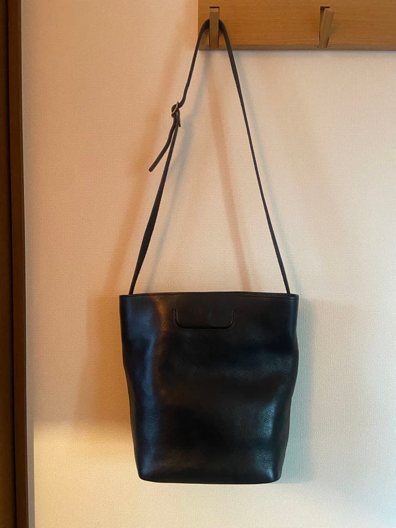 Ense 2WAYレザートート ブラック