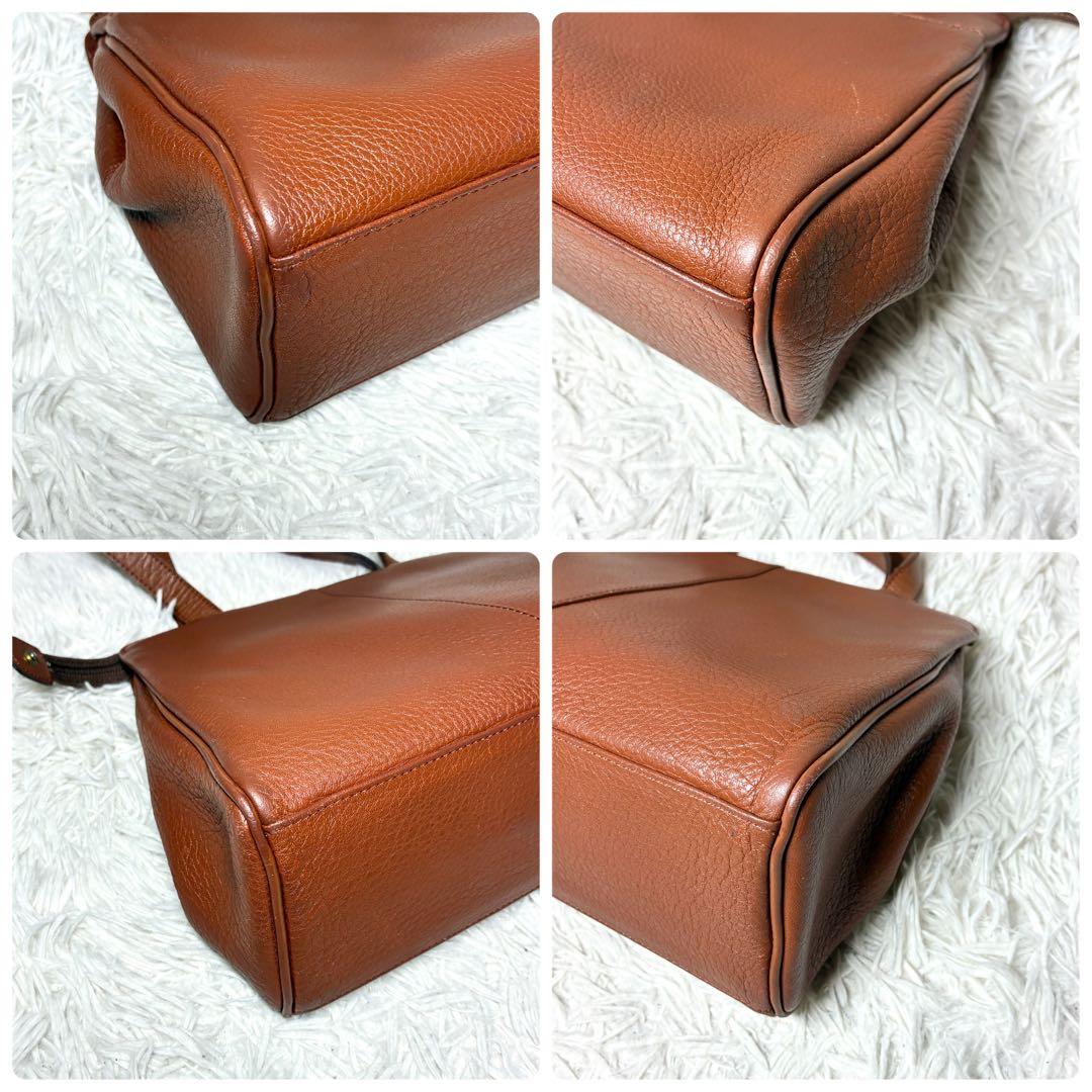 【Burberry 】トートバッグ ショルダーバッグ レザー ブラウン
