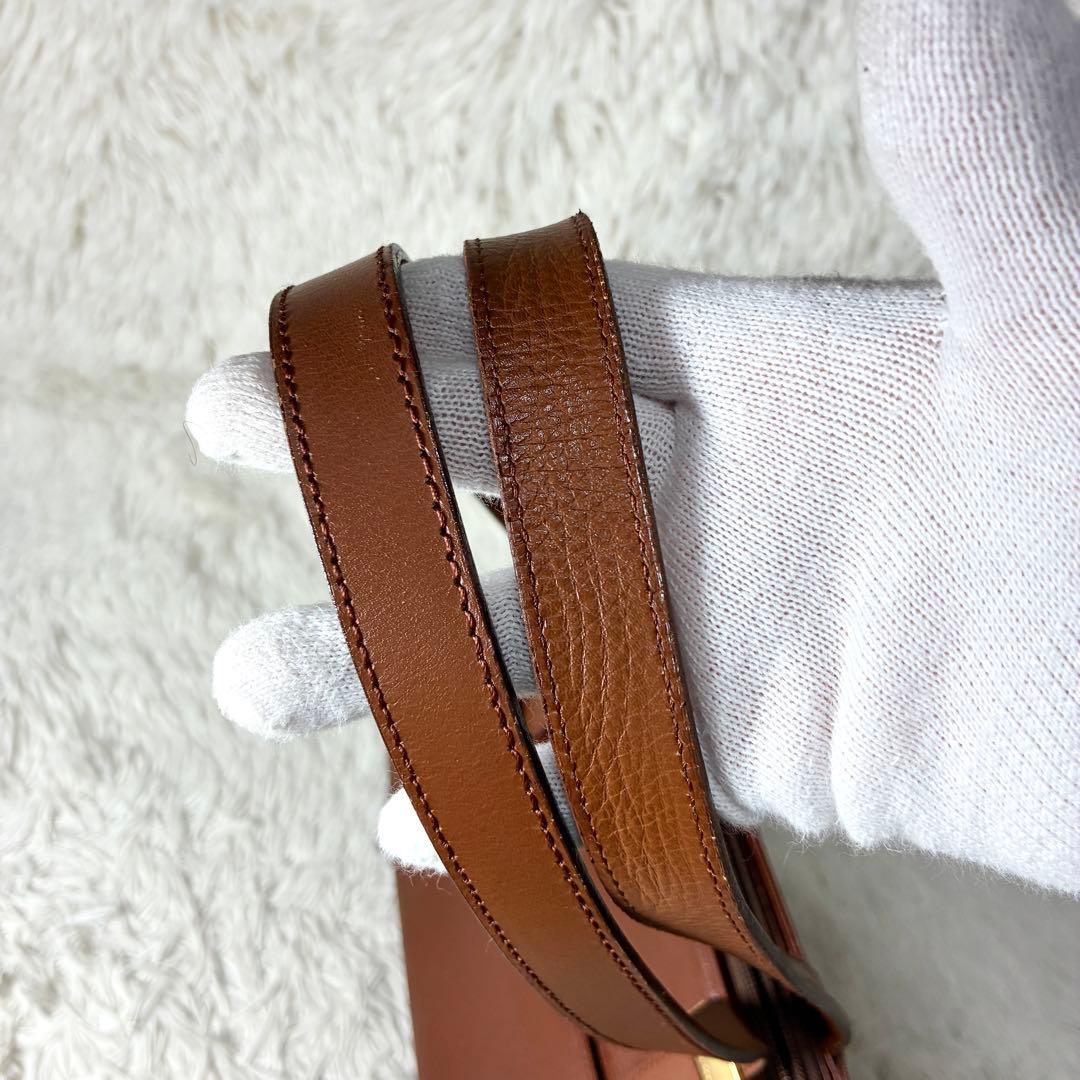 【Burberry 】トートバッグ ショルダーバッグ レザー ブラウン