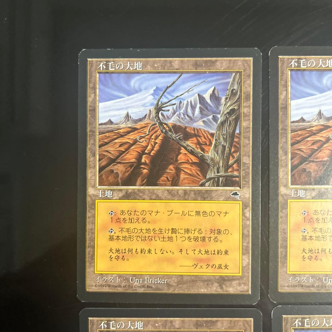 不毛の大地　4枚セット　MTG