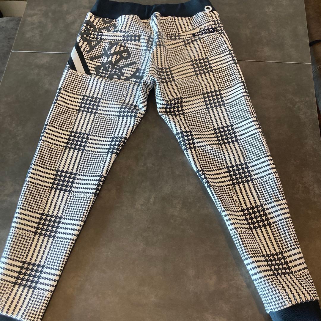 パーリーゲイツ 千鳥格子 チェック柄 ジョガーパンツ PG ロゴ