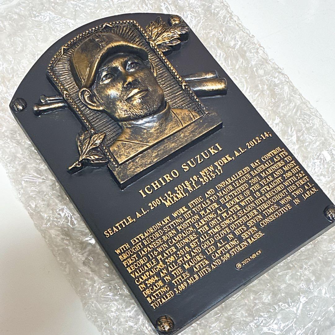 イチロー MLB殿堂入りプラーク(盾)マリナーズ　8/10球場配布グッズ
