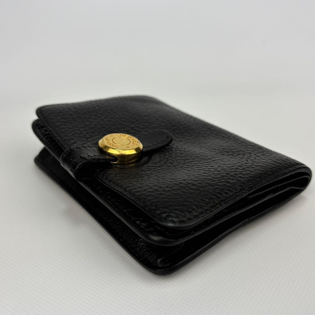 HERMES エルメス ドゴン  カードケース ゴールド 金具 □B刻印