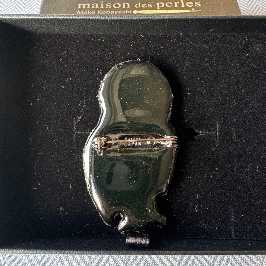 未使用品【maison des perles 】メゾン・デ・ ペルル　フクロウ