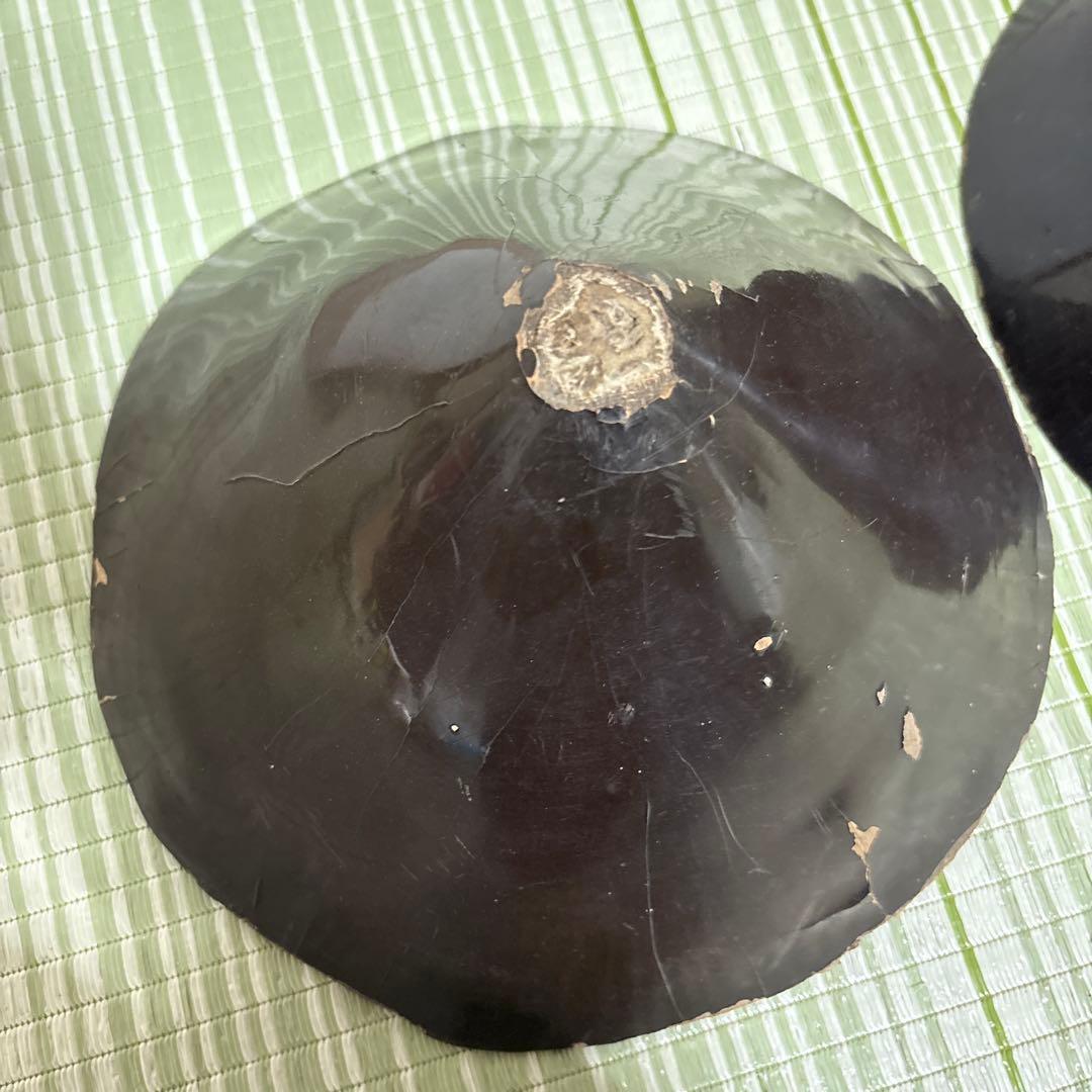 陣笠　サムライ　武具　帽子　戦国　工芸品　骨董品　時代物　漆　2個セット